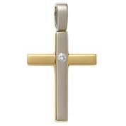 Ciondolo - 18 carati Oro bianco, Oro giallo - 0.03ct. tw. Diamante (Naturale)