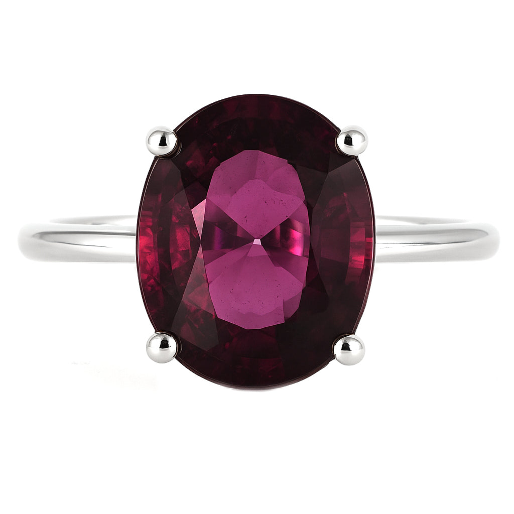 Anello - 18 carati Oro bianco - 4.20ct. tw. Tormalina