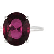 Anello - 18 carati Oro bianco - 4.20ct. tw. Tormalina