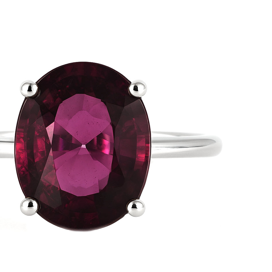 Anello - 18 carati Oro bianco - 4.20ct. tw. Tormalina