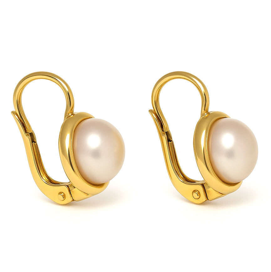Orecchini - 18 carati Oro giallo - Perla
