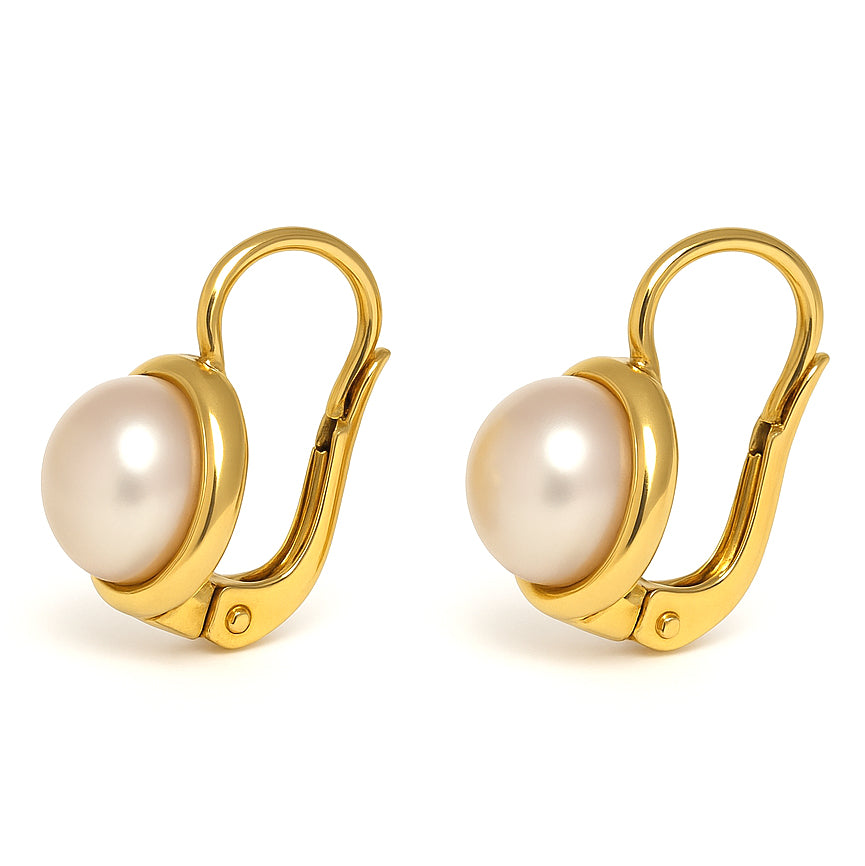 Orecchini - 18 carati Oro giallo - Perla
