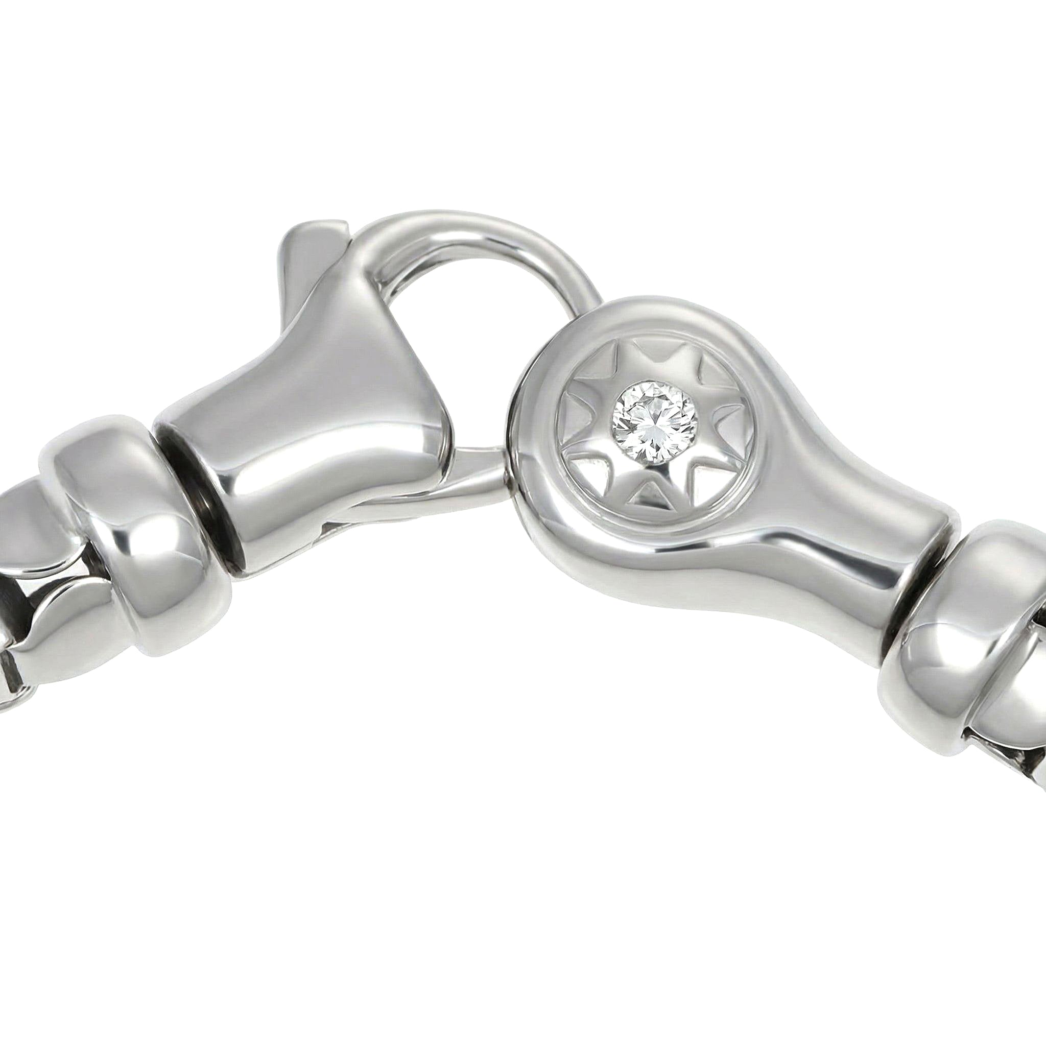 Bracciale - 18 carati Oro bianco - 0.02ct. tw. Diamante (Naturale)