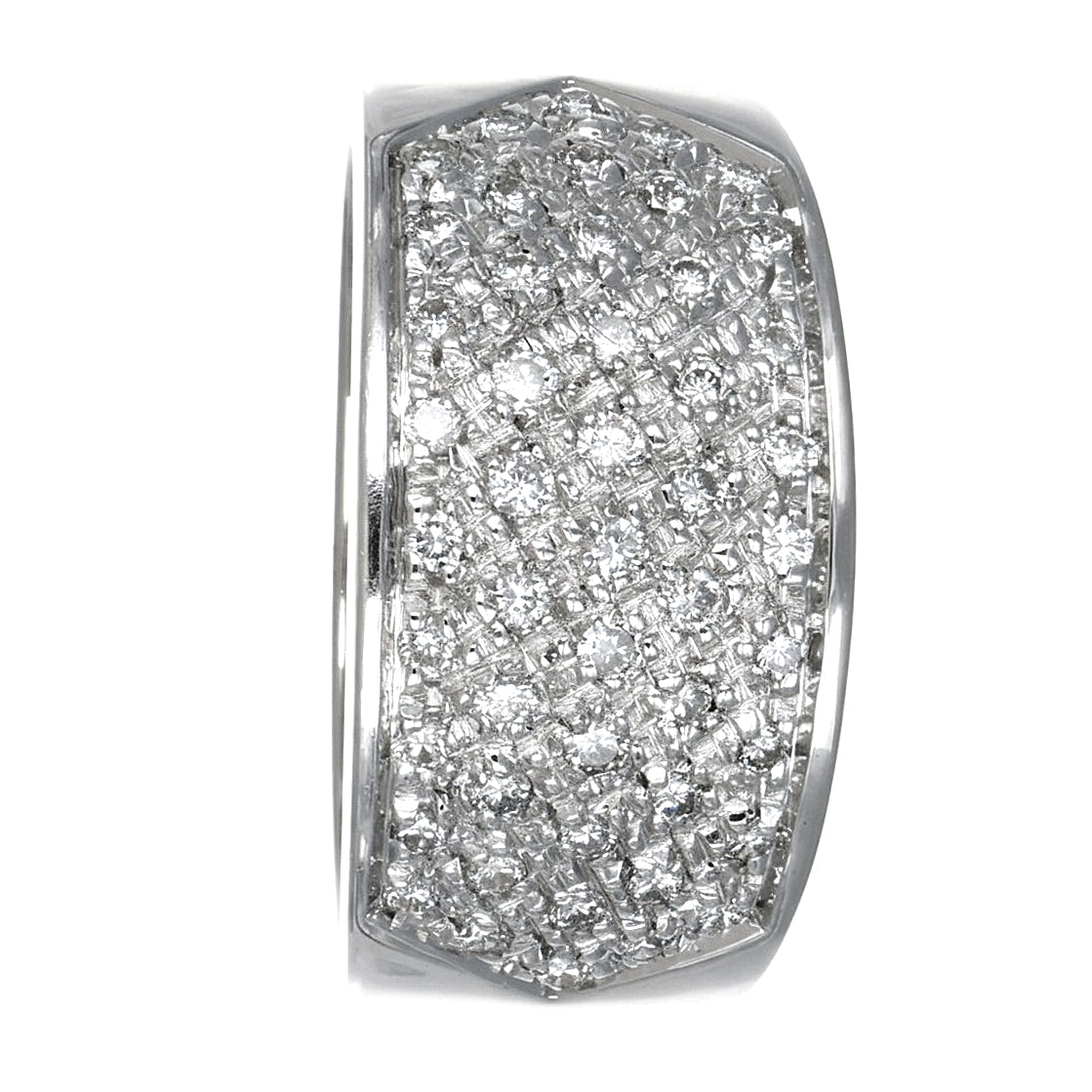 Anello - 18 carati Oro bianco - 0.49ct. tw. Diamante (Naturale)