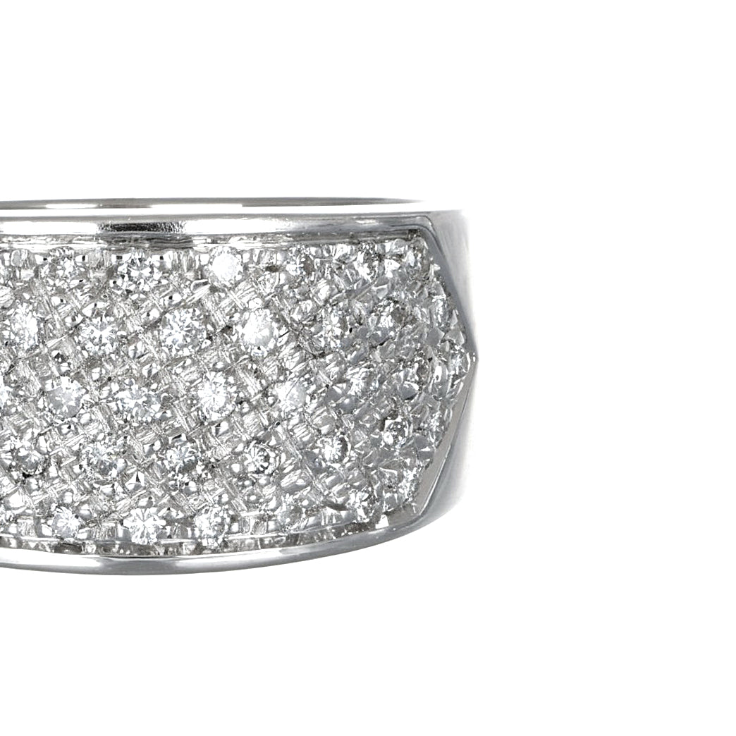 Anello - 18 carati Oro bianco - 0.49ct. tw. Diamante (Naturale)