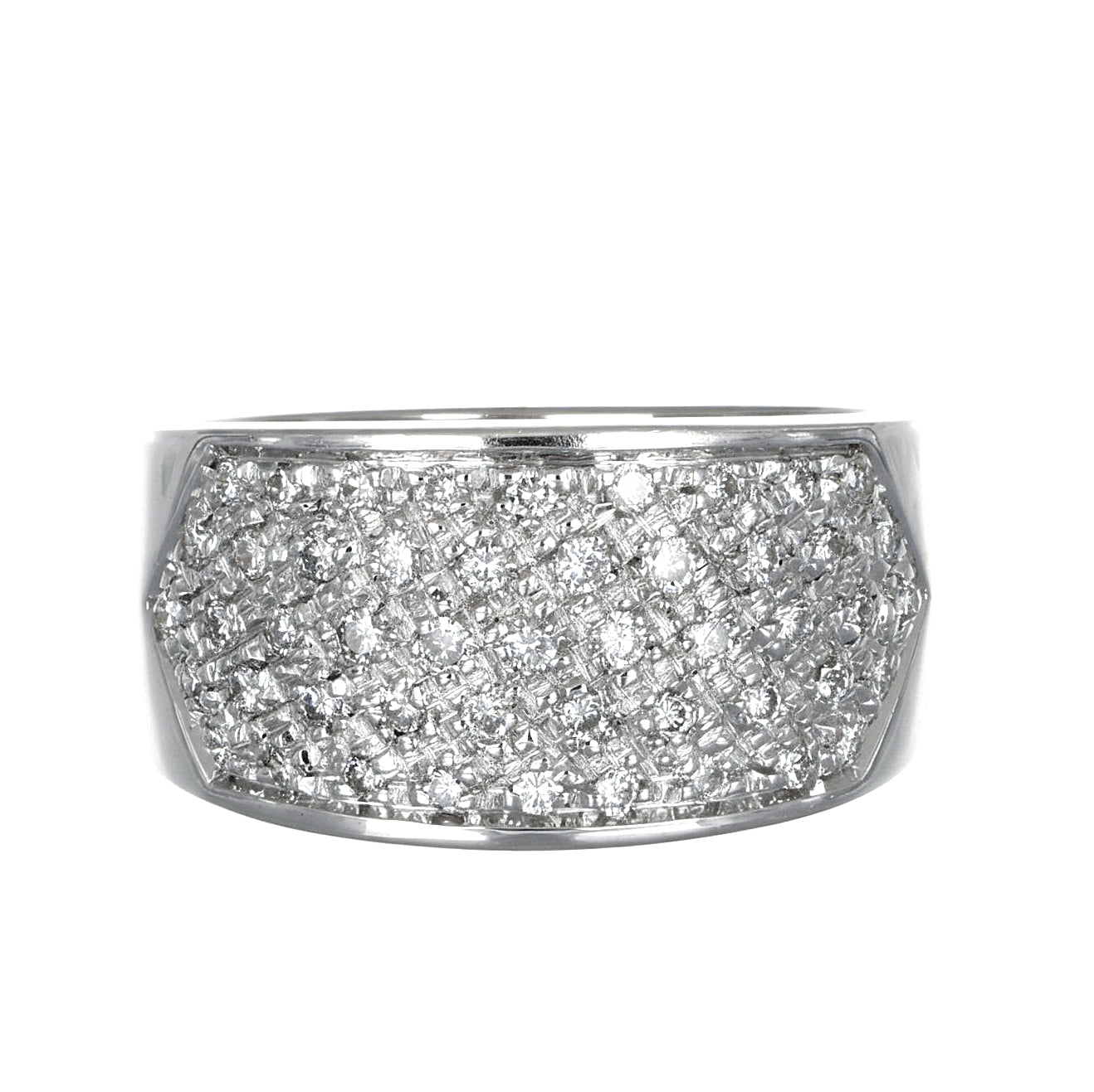 Anello - 18 carati Oro bianco - 0.49ct. tw. Diamante (Naturale)