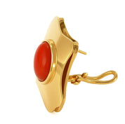 Orecchini - 18 carati Oro giallo Corallo