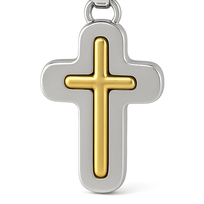 Collana con ciondolo - 18 carati Oro giallo, Oro bianco