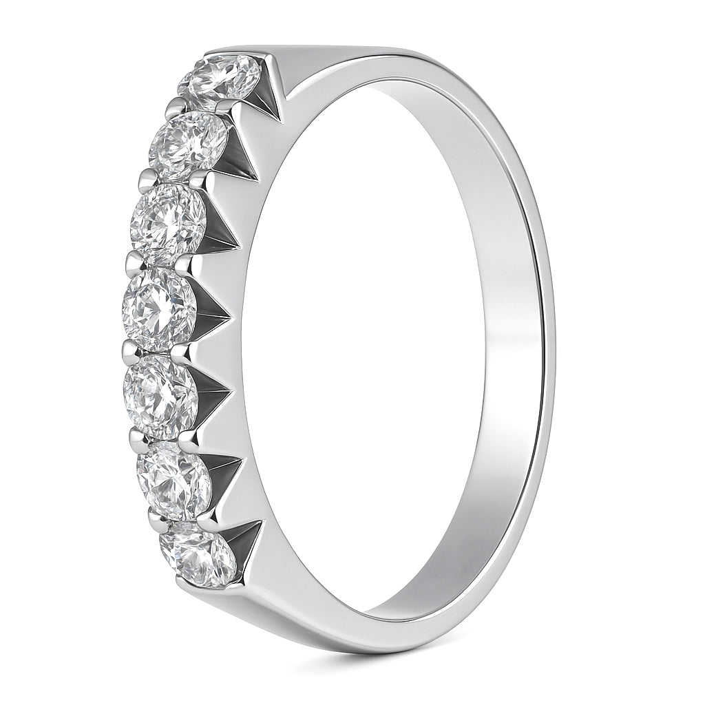 Anello - 18 carati Oro bianco - 0.28ct. tw. Diamante (Naturale)