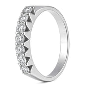 Anello - 18 carati Oro bianco - 0.28ct. tw. Diamante (Naturale)