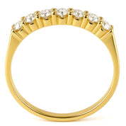 Anello - 18 carati Oro giallo - 0.14ct. tw. Diamante (Naturale)