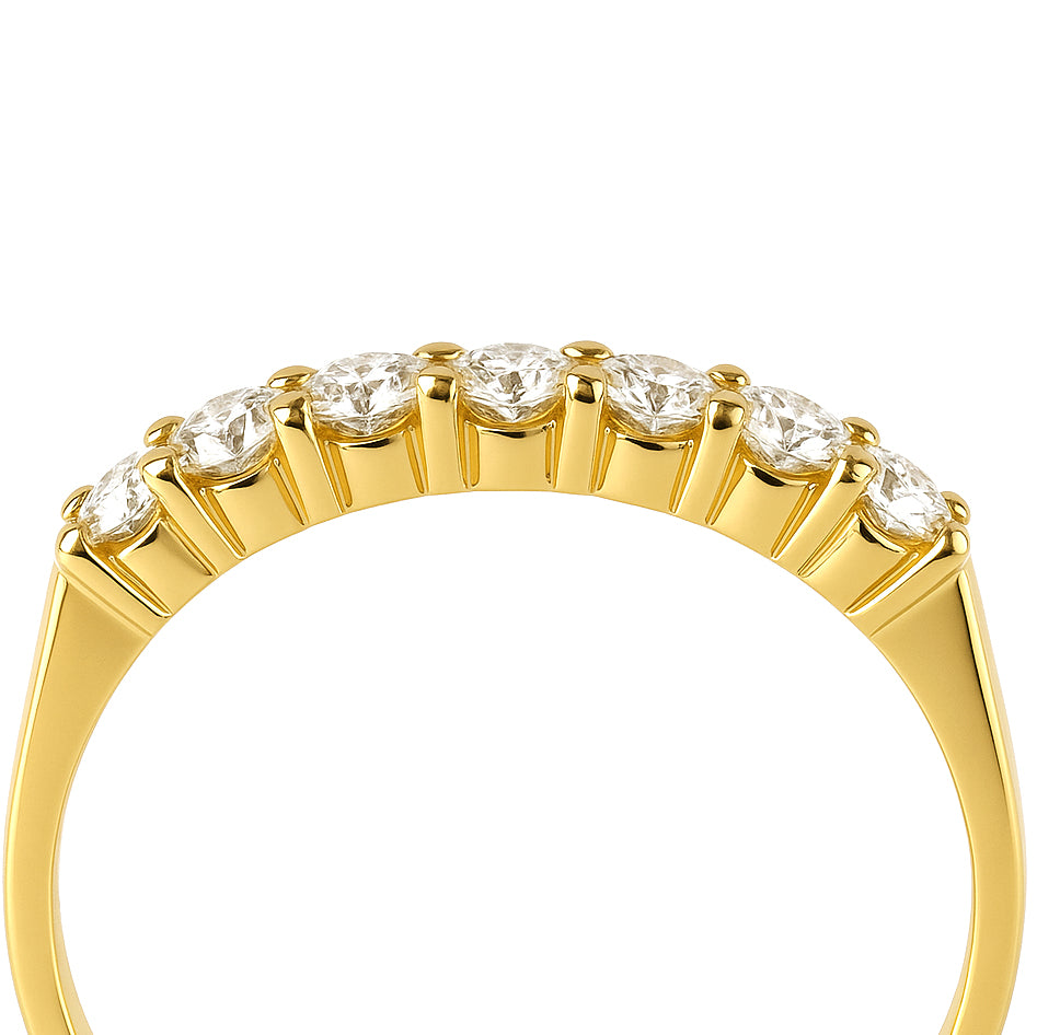 Anello - 18 carati Oro giallo - 0.14ct. tw. Diamante (Naturale)