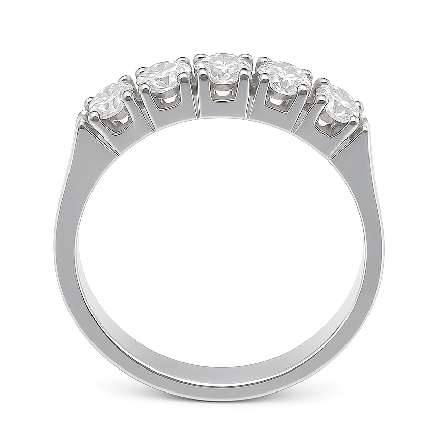 Anello - 18 carati Oro bianco - 0.35ct. tw. Diamante (Naturale)