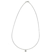 Collana con ciondolo - 18 carati Oro bianco - 0.42ct. tw. Diamante (Naturale)