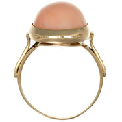 Anello - 18 carati Oro giallo Corallo