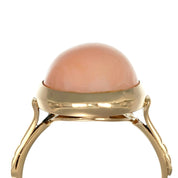 Anello - 18 carati Oro giallo Corallo