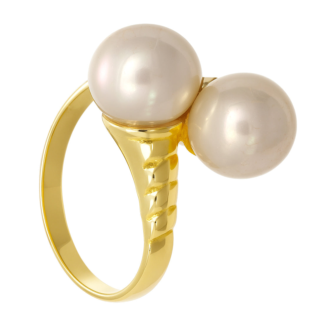 Anello - 18 carati Oro giallo - Perla