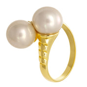 Anello - 18 carati Oro giallo - Perla