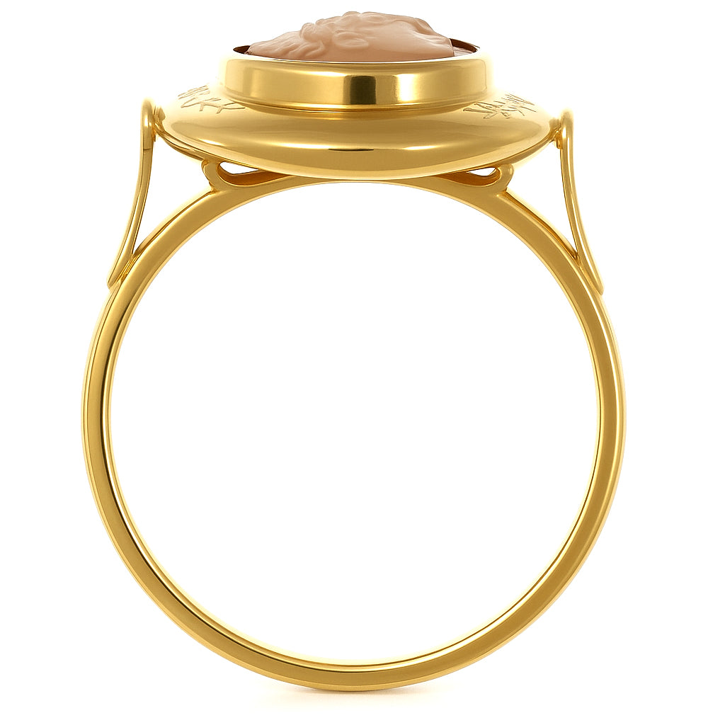 Anello - 18 carati Oro giallo, conchiglia