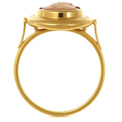 Anello - 18 carati Oro giallo, conchiglia