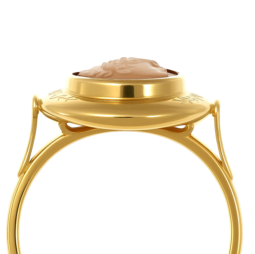 Anello - 18 carati Oro giallo, conchiglia