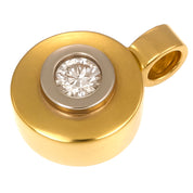 Ciondolo in Oro Giallo ,Oro Bianco 18 carati -Diamante
