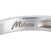 Anello - 18 carati Oro bianco - 0.09ct. tw. Diamante (Naturale)