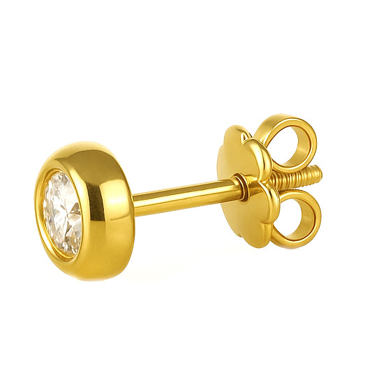 Orecchini - 18 carati Oro giallo - 0.24ct. tw. Diamante (Naturale)