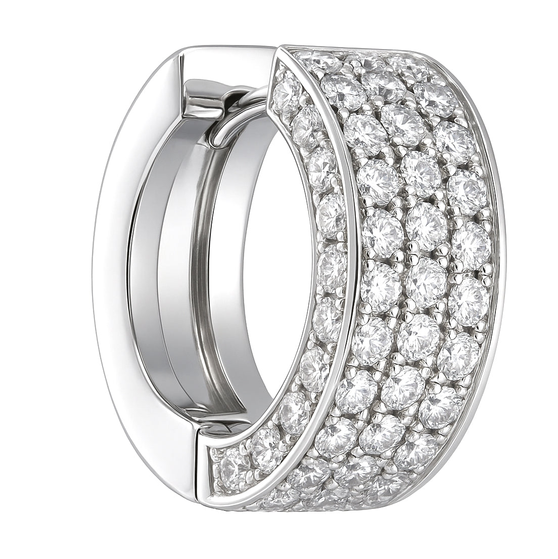 Orecchini - 18 carati Oro bianco - 1.65ct. tw. Diamante (Naturale)