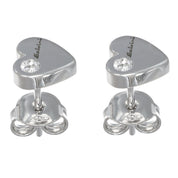 Orecchini - 18 carati Oro bianco - 0.03ct. tw. Diamante (Naturale)