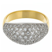 Anello - 18 carati Oro bianco, Oro giallo - 0.80ct. tw. Diamante (Naturale)