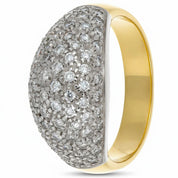 Anello - 18 carati Oro bianco, Oro giallo - 0.80ct. tw. Diamante (Naturale)