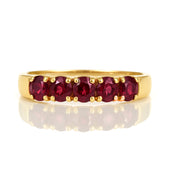 Anello - 18 carati Oro giallo - 0.60ct. tw. Rubino