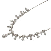 Collana con ciondolo - 18 carati Oro bianco - 0.31ct. tw. Diamante (Naturale)