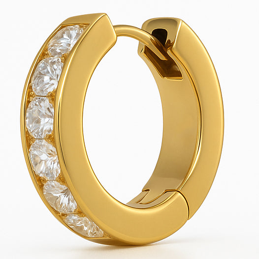 Orecchini - 18 carati Oro giallo - 1.44ct. tw. Diamante (Naturale)