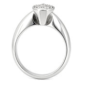 Anello - 18 carati Oro bianco - 0.29ct. tw. Diamante (Naturale)