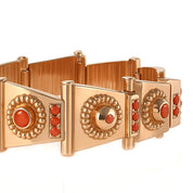 Bracciale - 18 carati Oro giallo Corallo