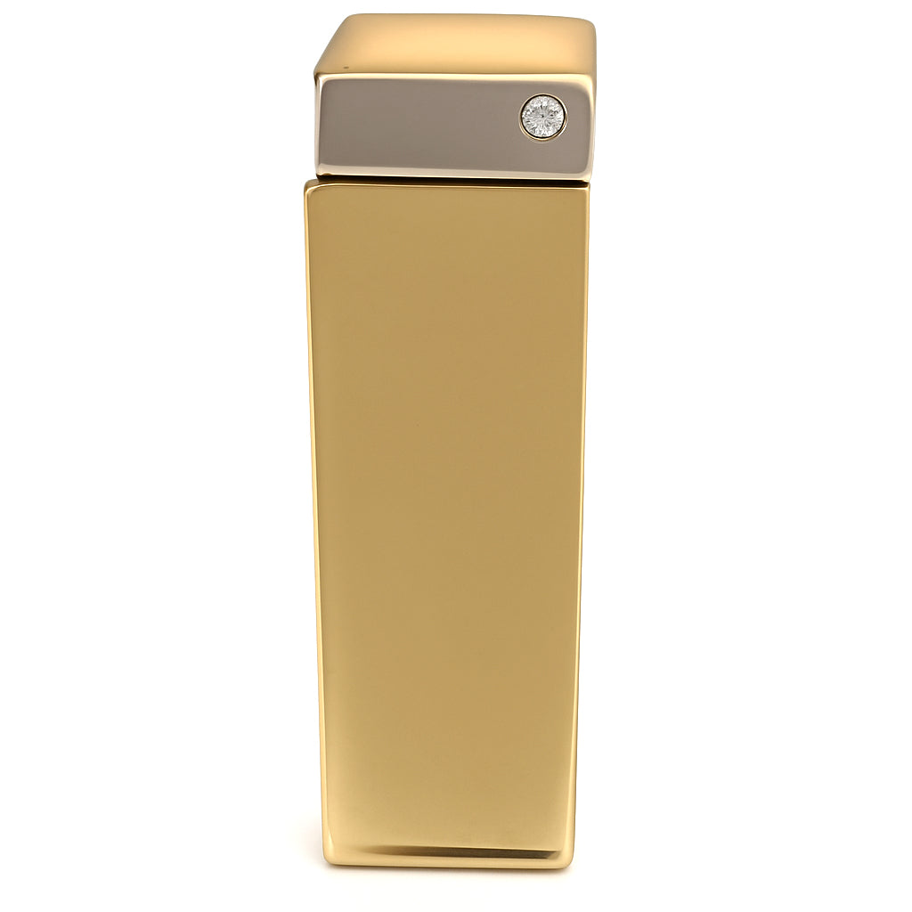 Fermacravatta - 18 carati Oro giallo, Ferma soldi , Oro bianco - 0.03ct. tw. Diamante (Naturale)