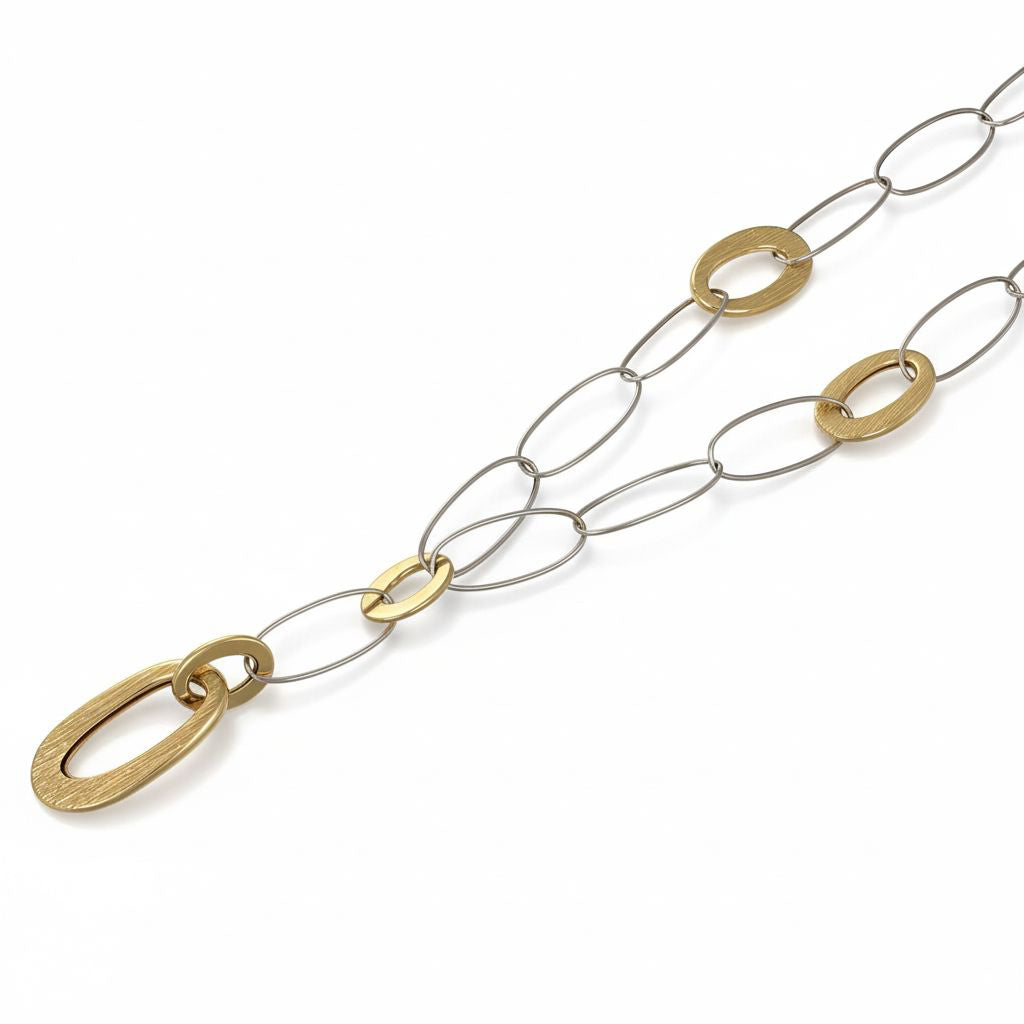 Collana - 18 carati Oro bianco, Oro giallo