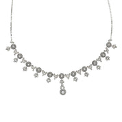 Collana con ciondolo - 18 carati Oro bianco - 0.31ct. tw. Diamante (Naturale)