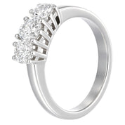 Anello - 18 carati Oro bianco - 0.69ct. tw. Diamante (Naturale)