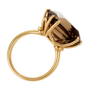 Anello - 18 carati Oro giallo - 12.50ct. tw. Topazio