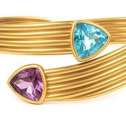 Bracciale - 18 carati Oro giallo - 13.00ct. tw. Topazio - Ametista