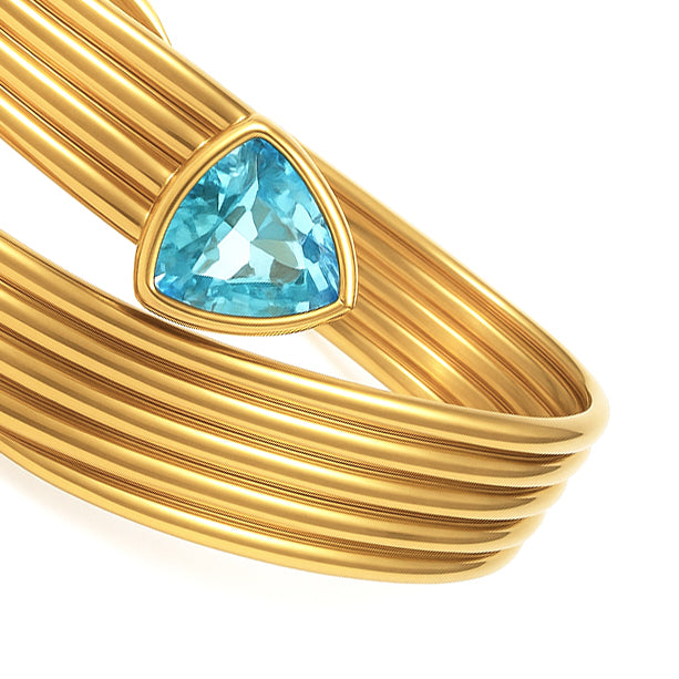 Bracciale - 18 carati Oro giallo - 13.00ct. tw. Topazio - Ametista