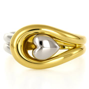 Anello - 18 carati Oro bianco, Oro giallo