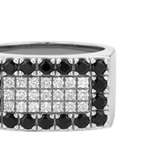 Anello - 18 carati Oro bianco - 0.93ct. tw. Diamante (Naturale)