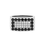 Anello - 18 carati Oro bianco - 0.93ct. tw. Diamante (Naturale)