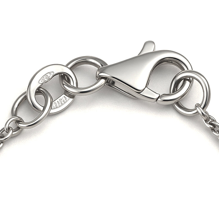 Collana con ciondolo - 18 carati Oro bianco - 0.42ct. tw. Diamante (Naturale)