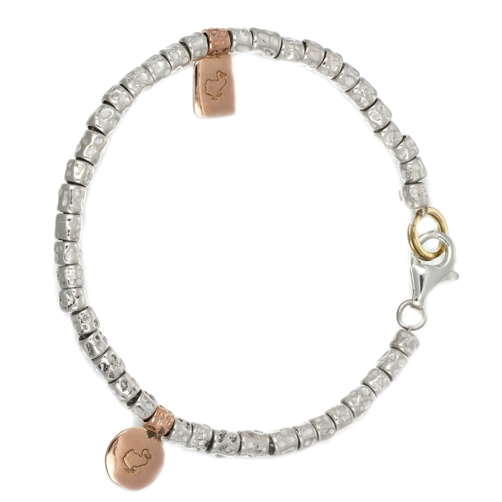 Dodo - Bracciale - 9 kt Oro rosa, Argento