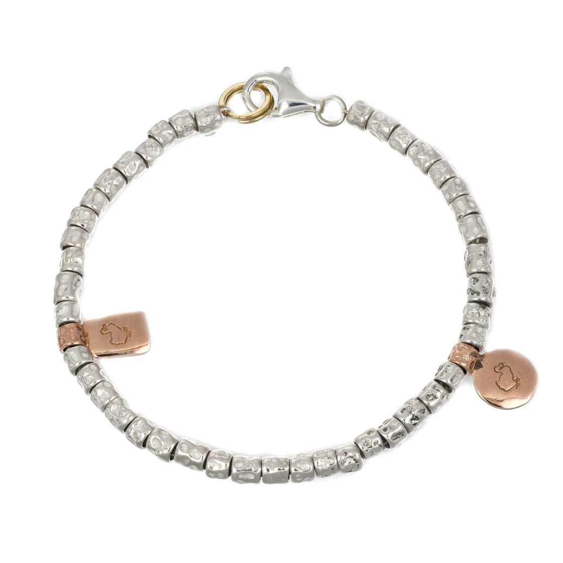 Dodo - Bracciale - 9 kt Oro rosa, Argento